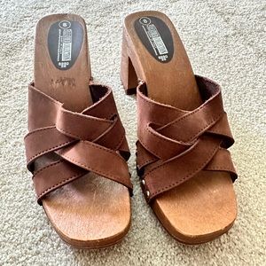 Brown Leather Heel | The Leather Collection